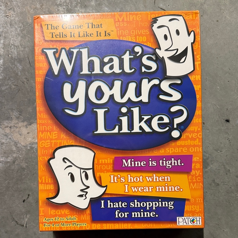 What's Yours Like? Party Game NEW!